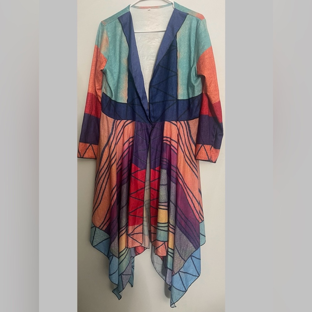 GUC - Colorful Open Front Duster - 3XL